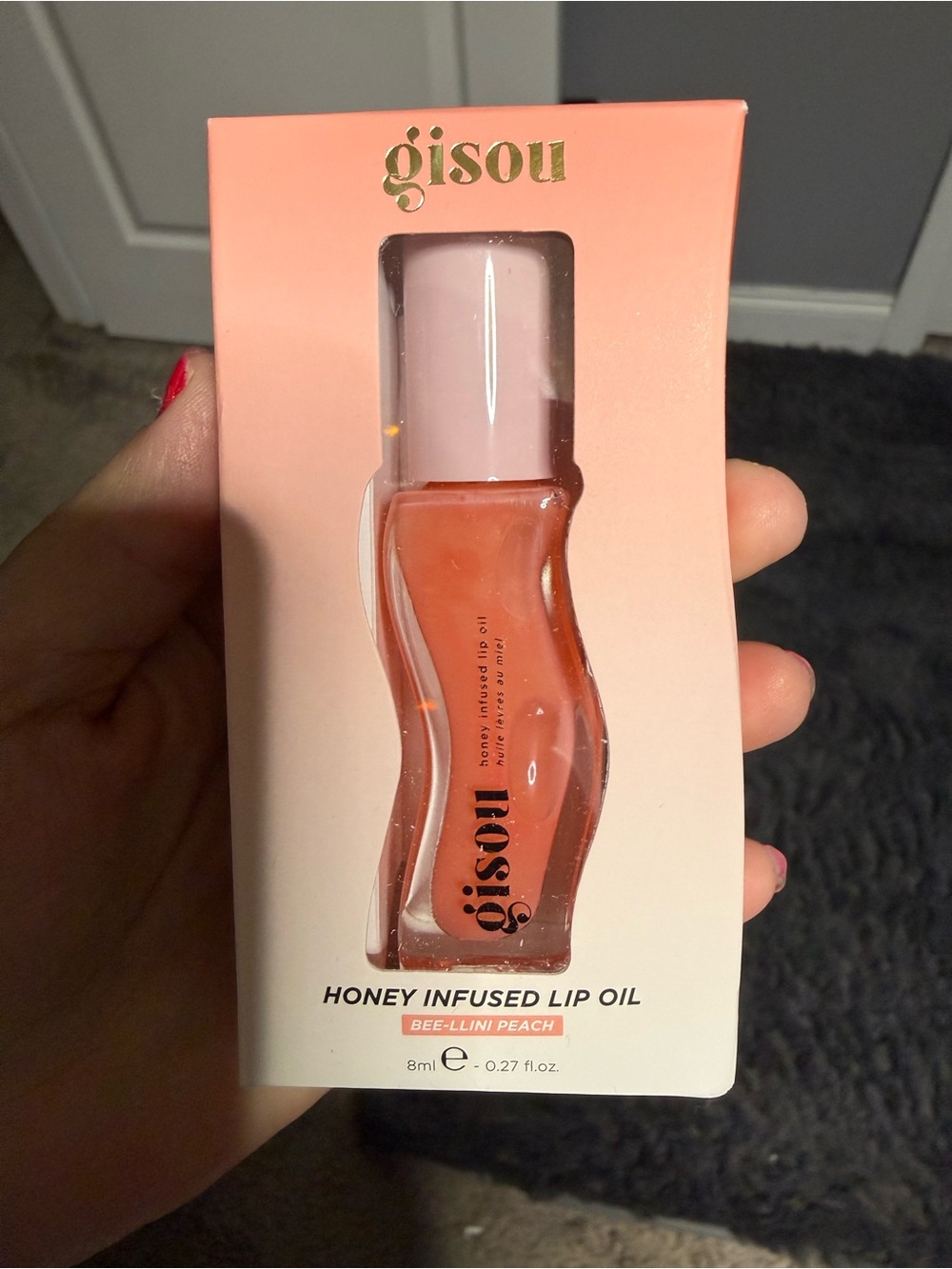 Gisou Honey Infused Lip Oil — Bee-llini Peach (Peach)